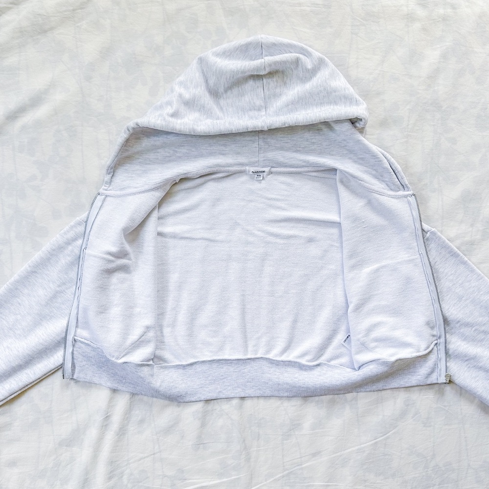 Garage Cropped Zippie Hoodie (Size: M) - Picture 2 of 15